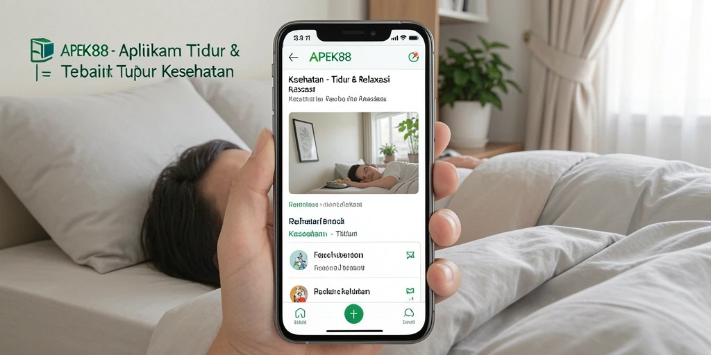 Antarmuka APEK88 yang menenangkan untuk tidur dan relaksasi.