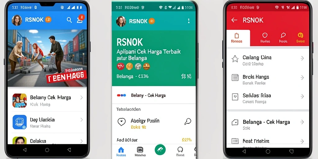 Antarmuka RSNOK yang menampilkan fungsi Cek Harga dengan jelas.
